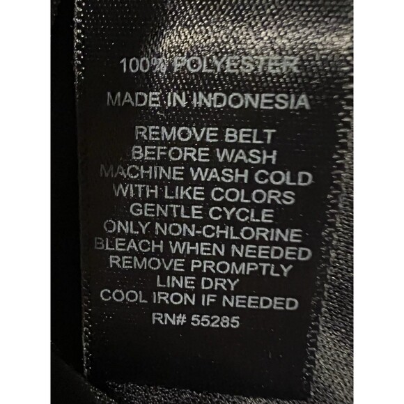 Express long sleeve Button Down pattern shirt dress with belt size small - Picture 7 of 7